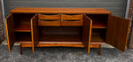 REFINISHED Mid Century Modern Walnut Sideboard Buffet, 72