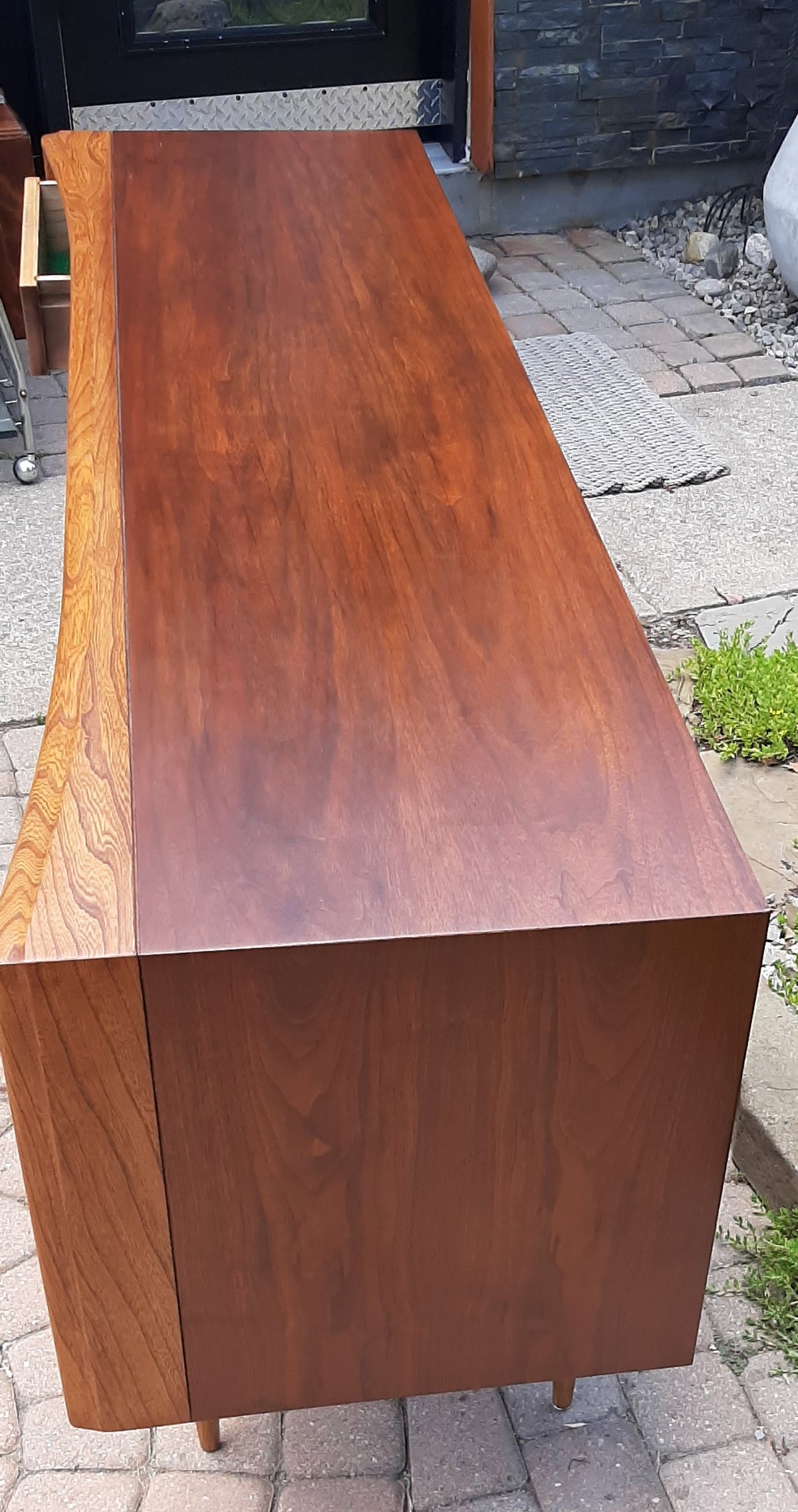 REFINISHED Walnut MCM Credenza by Deilcraft 68