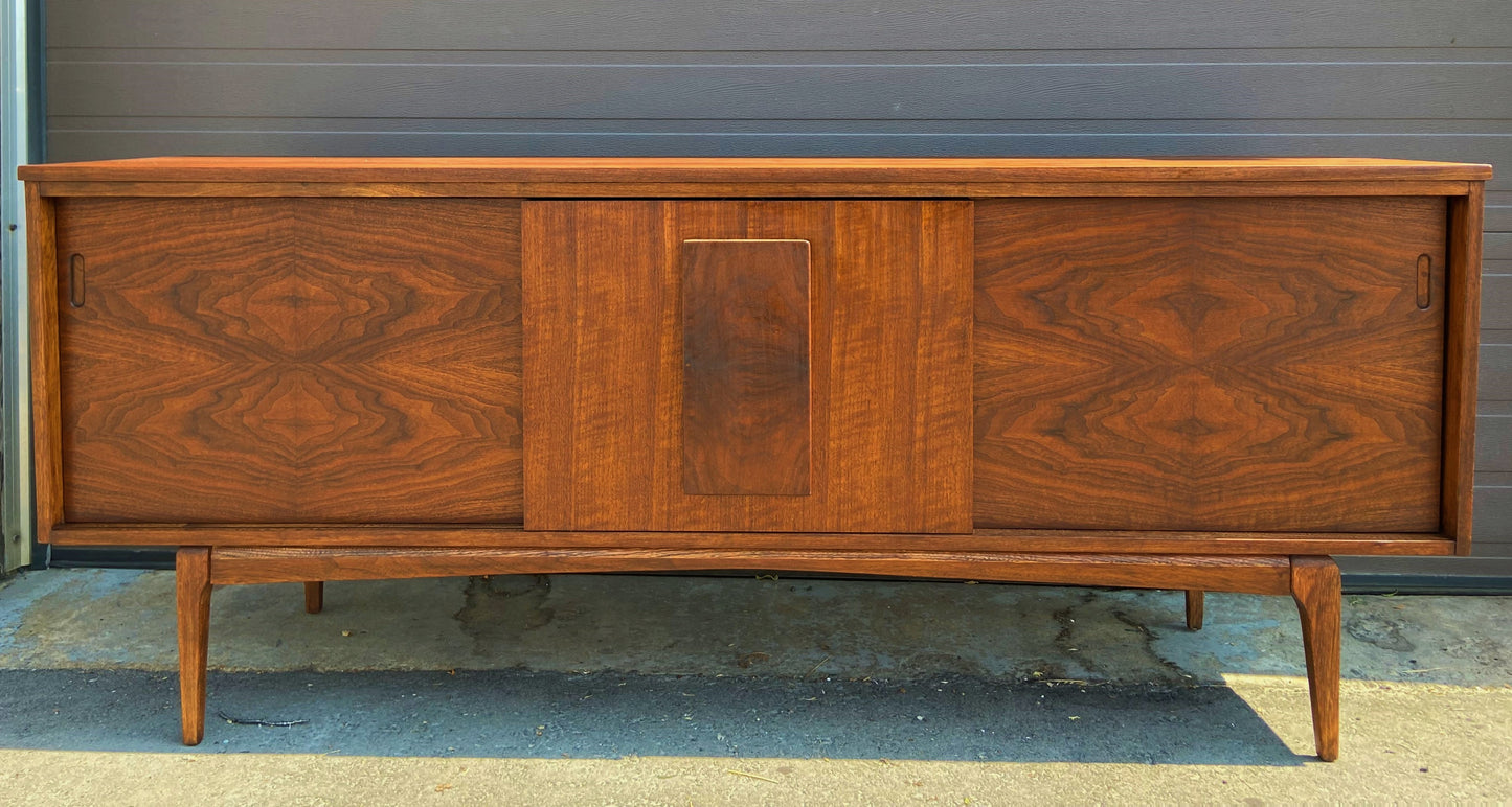 REFINISHED Mid Century Modern Walnut Sideboard by Hepworth Furniture