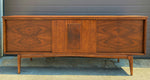REFINISHED Mid Century Modern Walnut Sideboard by Hepworth Furniture 1