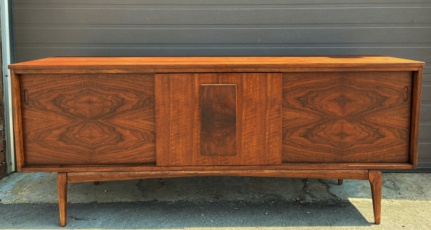 REFINISHED Mid Century Modern Walnut Sideboard by Hepworth Furniture