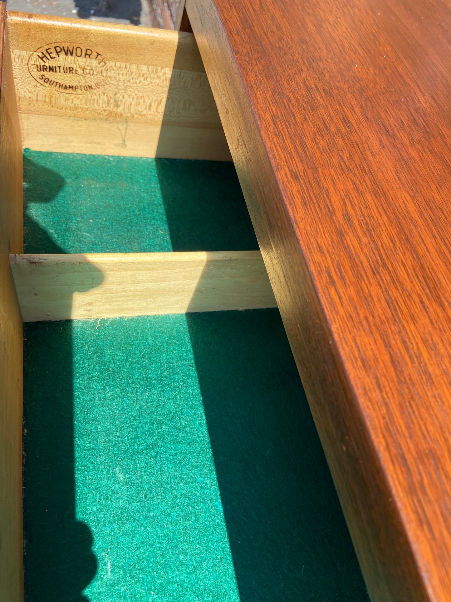 REFINISHED Mid Century Modern Walnut Sideboard by Hepworth Furniture