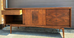 REFINISHED Mid Century Modern Walnut Sideboard by Hepworth Furniture 4