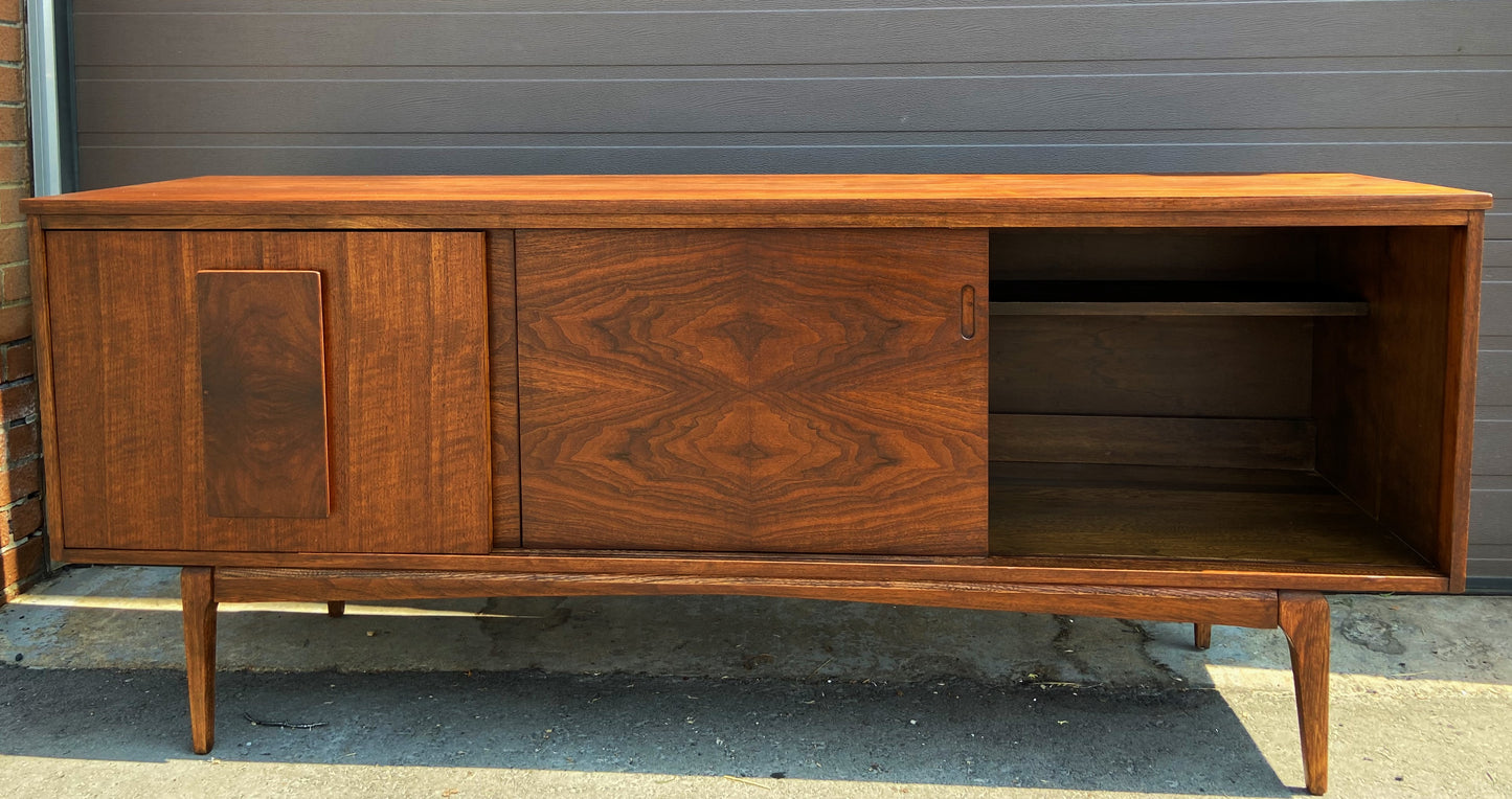 REFINISHED Mid Century Modern Walnut Sideboard by Hepworth Furniture