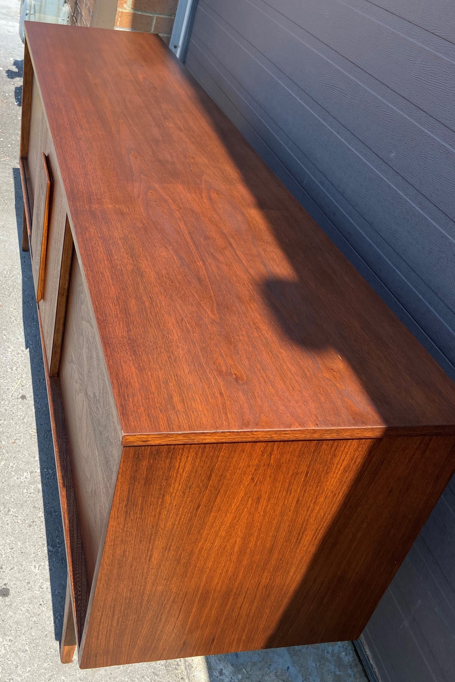REFINISHED Mid Century Modern Walnut Sideboard by Hepworth Furniture