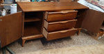 REFINISHED MCM Walnut Buffet Sideboard 5 ft Perfect 4