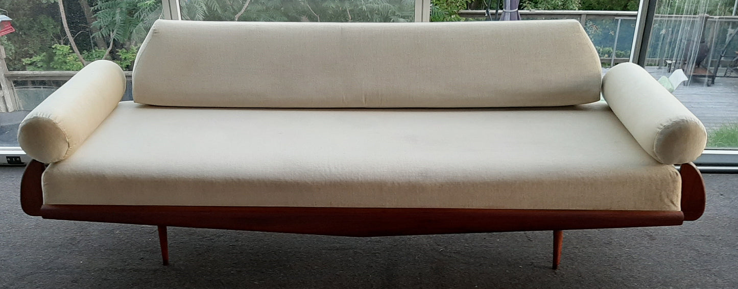 REFINISHED MCM Walnut Sofa / Daybed by Adrian Pearsall 100"