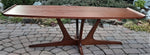 REFINISHED MCM Walnut Surfboard Coffee Table by Deilcraft 54