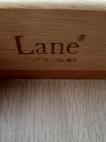 REFINISHED MCM Walnut Two Tier End Table with Drawer by Lane Altavista, PERFECT 6