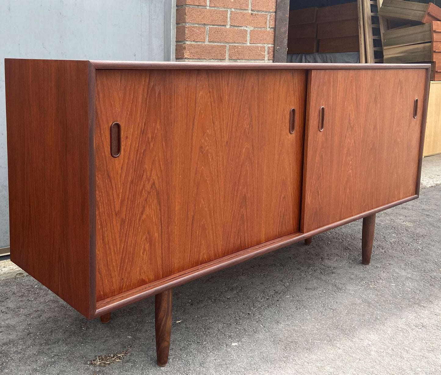 REFINISHE MCM Teak Sideboard by Punch 60", Perfect