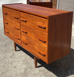 REFINISHED MCM Teak Dresser w 6 Drawers 48.5