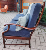 REFINISHED REUPHOLSTERED Mid Century Modern Rosewood Sofa (part of the set) 4