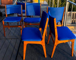 4 MCM Teak Chairs by Johannes Andersen RESTORED REUPHOLSTERED in Maharam fabric, each $179, PERFECT - Mid Century Modern Toronto 1
