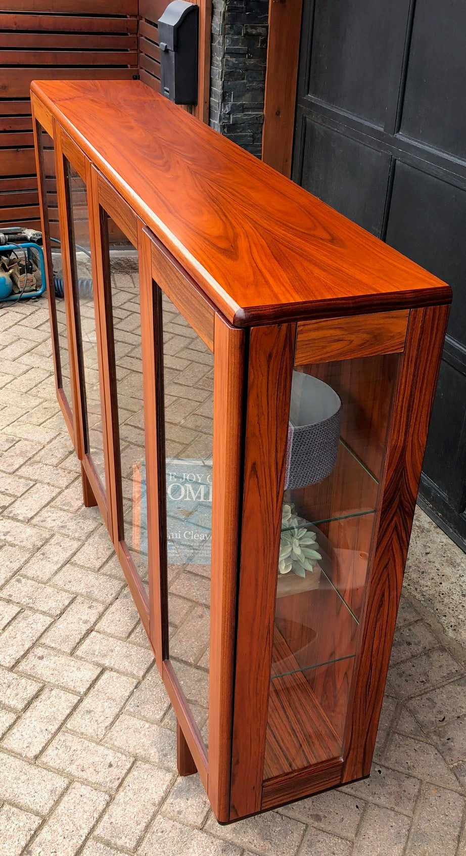 RESTORED Danish Modern Rosewood Bookcase Display 68
