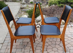 4 Danish MCM Teak Chairs RESTORED, each $149, perfect - Mid Century Modern Toronto 2
