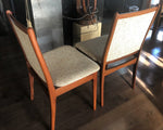 Set REFINISHED Danish MCM Rosewood Table Oval w 2 Leaves 70-109