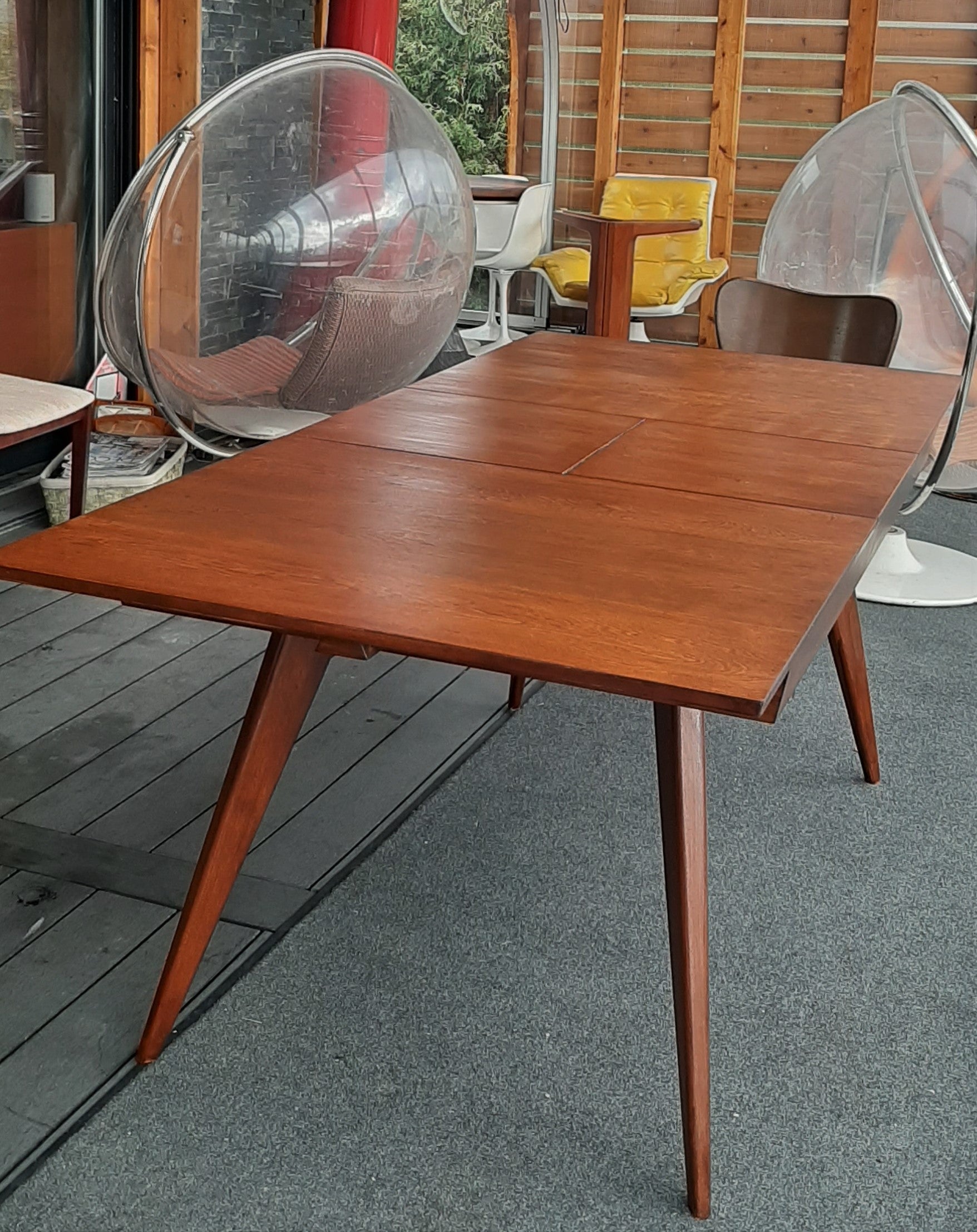REFINISHED Rare Russell Spanner Dining Table Extendable 60"-78"- PERFECT (matching 6 chairs available) - Mid Century Modern Toronto