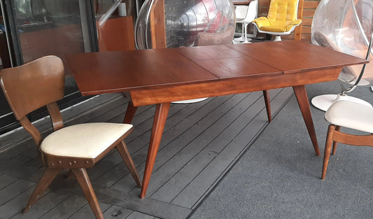 Rare Russell Spanner Catalina Dining Table Extendable Refinished 60"-78"and 6 Chairs - Mid Century Modern Toronto