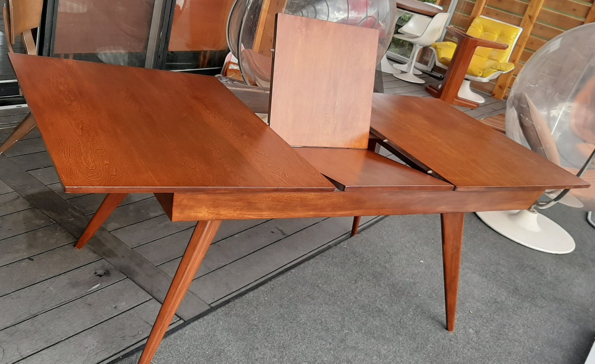 REFINISHED Rare Russell Spanner Dining Table Extendable 60"-78"- PERFECT (matching 6 chairs available) - Mid Century Modern Toronto