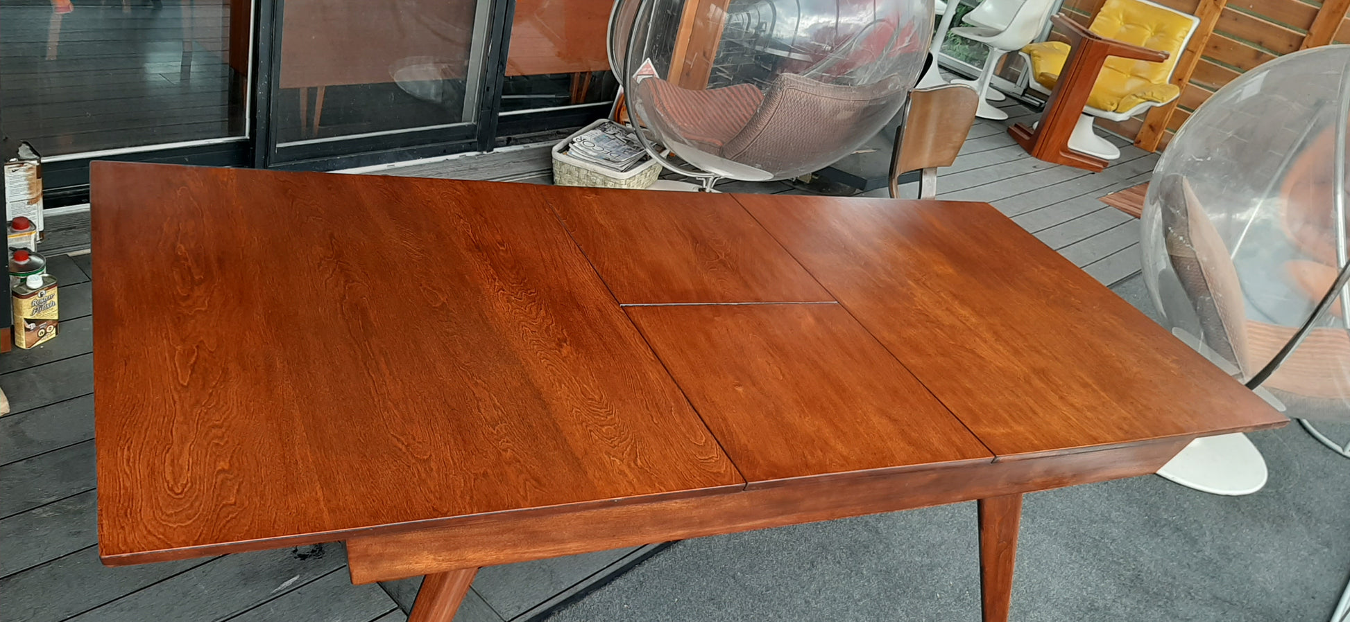 REFINISHED Rare Russell Spanner Dining Table Extendable 60"-78"- PERFECT (matching 6 chairs available) - Mid Century Modern Toronto
