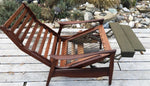 REFINISHED Solid Teak MCM High Back Lounge Chair Reclining, perfect, will be REUPHOLSTERED for you - Mid Century Modern Toronto 1