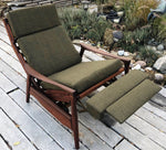RESERVED  ---REFINISHED MCM High Back Lounge Chair Reclining, perfect- cushions will be CUSTOM made just for you - Mid Century Modern Toronto 4