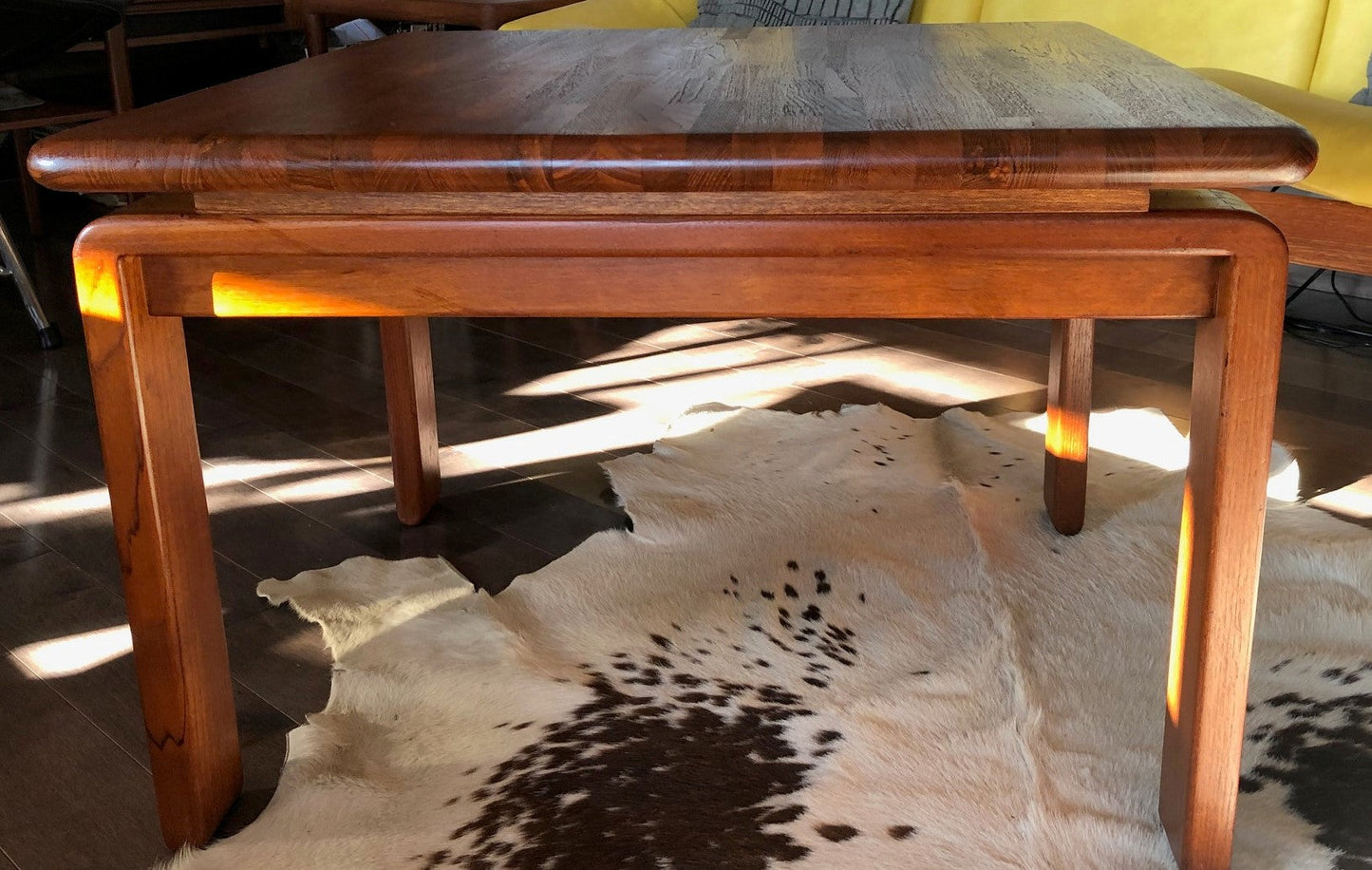 REFINISHED Danish MCM SOLID Teak Coffee Table square 27, perfect - Mid Century Modern Toronto