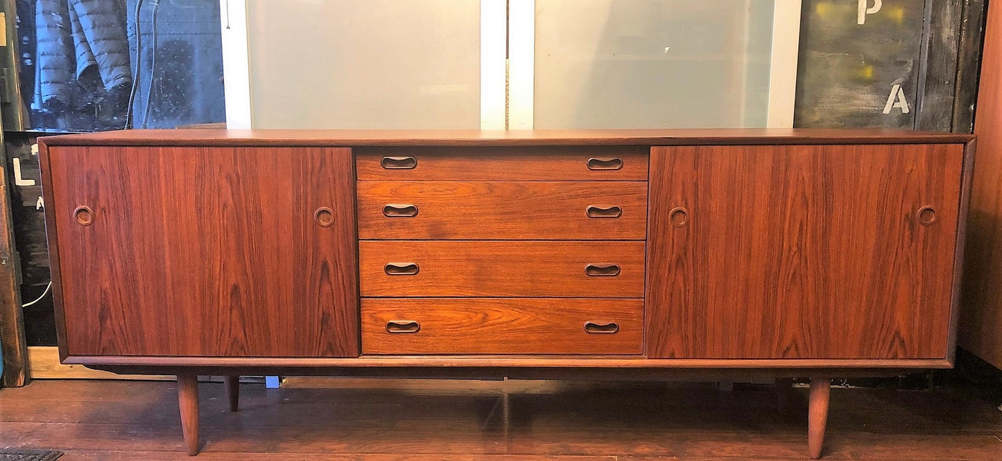 REFINISHED MCM  Teak Sideboard by Punch Designs, PERFECT, 78" - Mid Century Modern Toronto