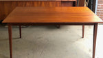 REFINISHED Unique MCM Teak Dining Table 64