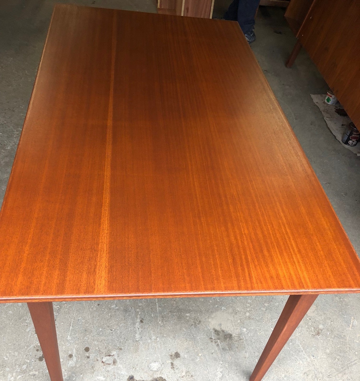 REFINISHED Unique MCM Teak Dining Table 64", treated for durability, PERFECT - Mid Century Modern Toronto