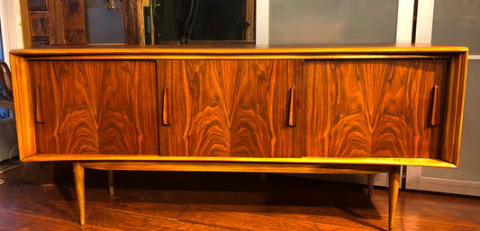 REFINISHED Walnut MCM Credenza by Deilcraft 68" PERFECT - Mid Century Modern Toronto