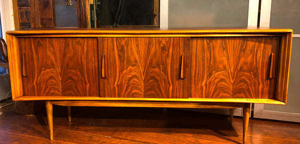 REFINISHED Walnut MCM Credenza by Deilcraft 68" PERFECT - Mid Century Modern Toronto