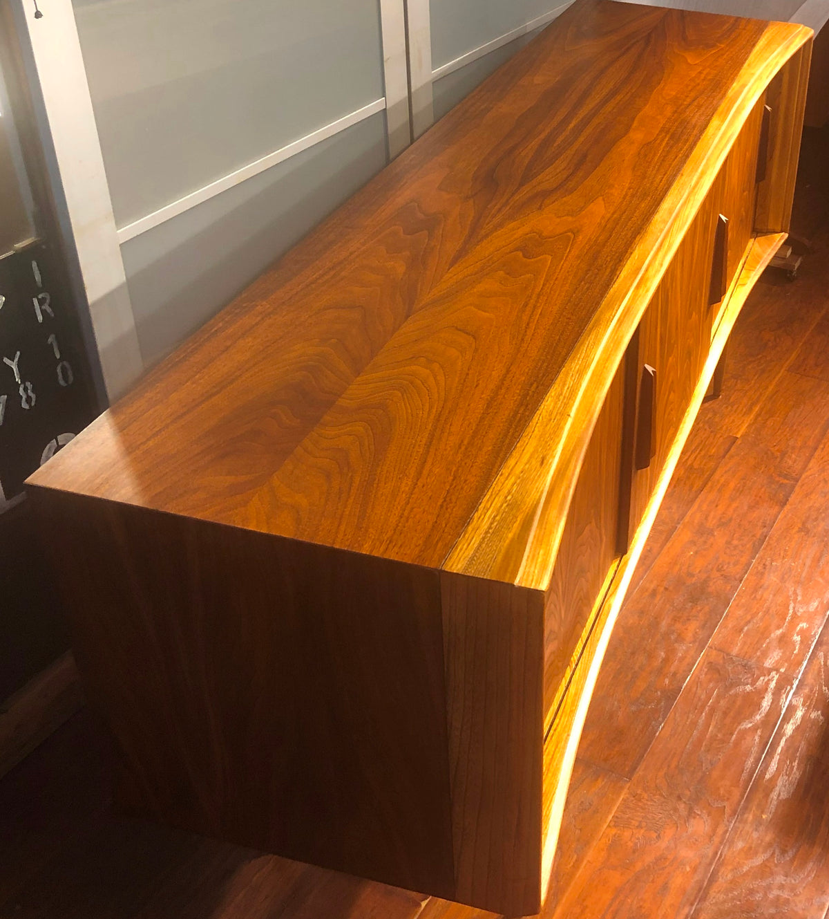 REFINISHED Walnut MCM Credenza by Deilcraft 68