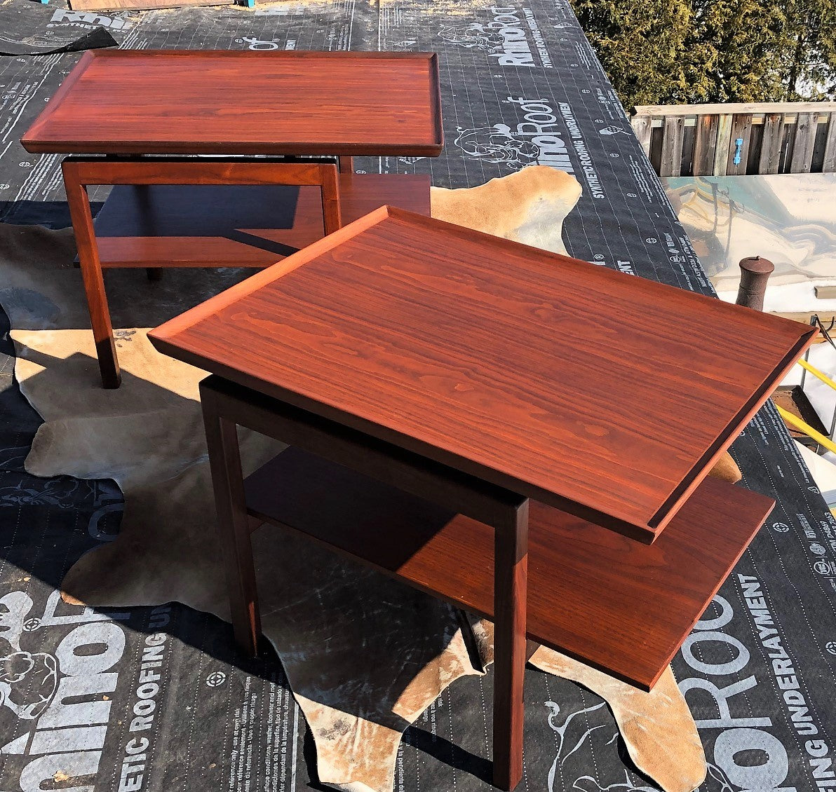 RESERVED FOR Dan McCormick ---REFINISHED MCM Accent Table by Jens Risom, commercial quality, large, PERFECT - Mid Century Modern Toronto