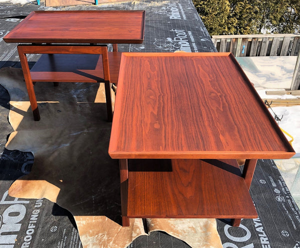 RESERVED FOR Dan McCormick ---REFINISHED MCM Accent Table by Jens Risom, commercial quality, large, PERFECT - Mid Century Modern Toronto