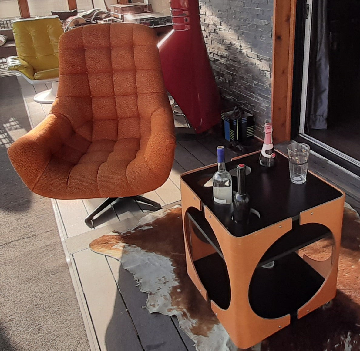 ON HOLD - Mid Century Modern  Bar Cart Serving Trolley, compact - Mid Century Modern Toronto