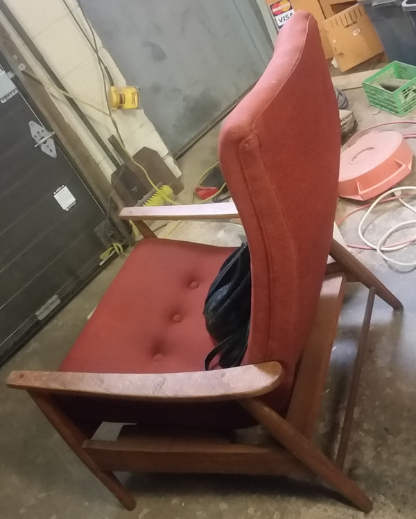 Will be REFINISHED & REUPHOLSTERED in charcoal wool MCM Lounge Chair Recliner - Mid Century Modern Toronto