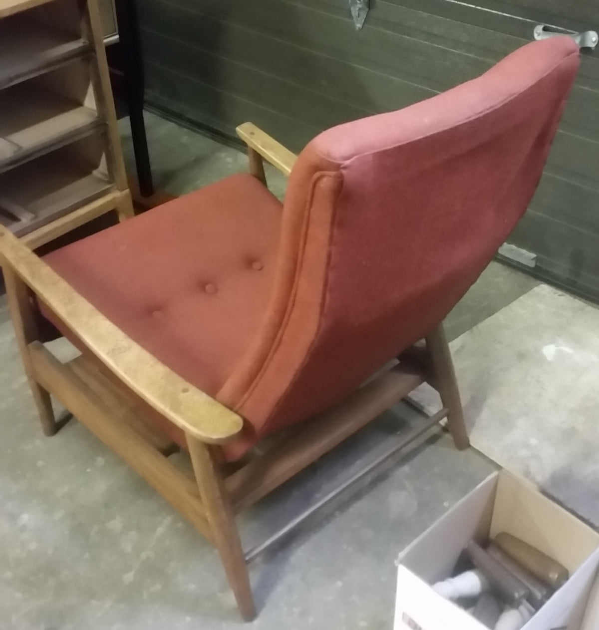 Will be REFINISHED & REUPHOLSTERED in charcoal wool MCM Lounge Chair Recliner - Mid Century Modern Toronto