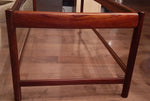 RESERVED for K. ***REFINISHED MCM Solid Rosewood Coffee Table with a glass insert top, PERFECT - Mid Century Modern Toronto 3