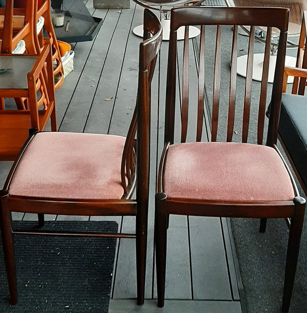 8 Danish MCM Rosewood or Mahogany Dining Chairs RESTORED; very comfortable, each $249 - Mid Century Modern Toronto