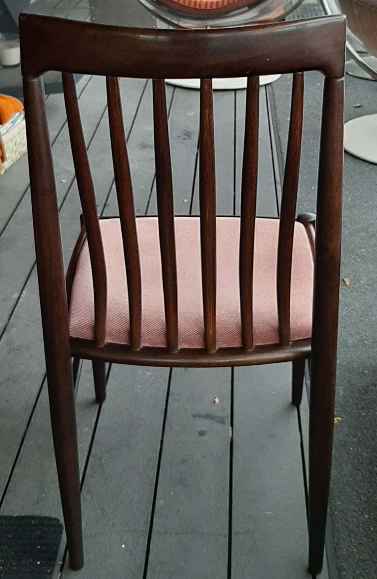 8 Danish MCM Rosewood or Mahogany Dining Chairs RESTORED; very comfortable, each $249 - Mid Century Modern Toronto