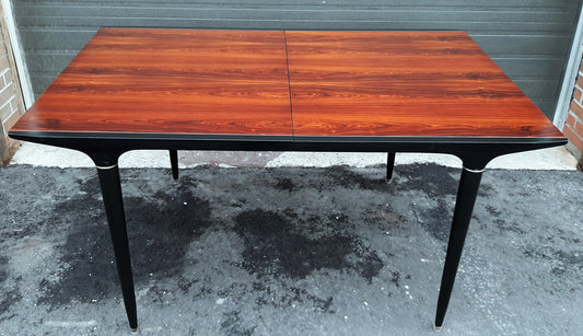 Rare MCM Rosewood Dining Table w 1 leaf 60" -72", "Cortina" by Svante Skogh - Mid Century Modern Toronto