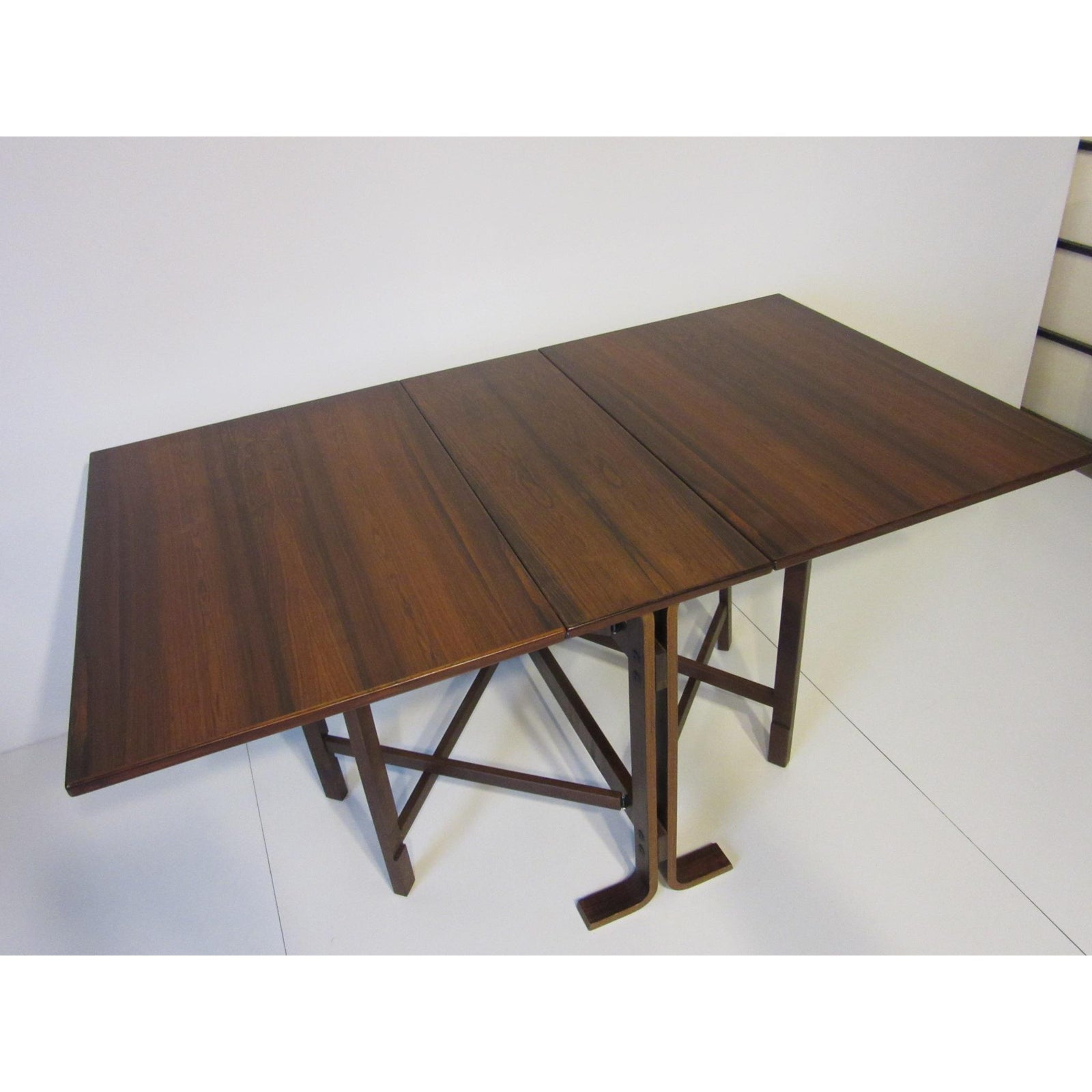 REFINISHED Brazilian Rosewood Gate-leg Drop Leaf Table by S. Ressell, made in Norway, perfect - Mid Century Modern Toronto