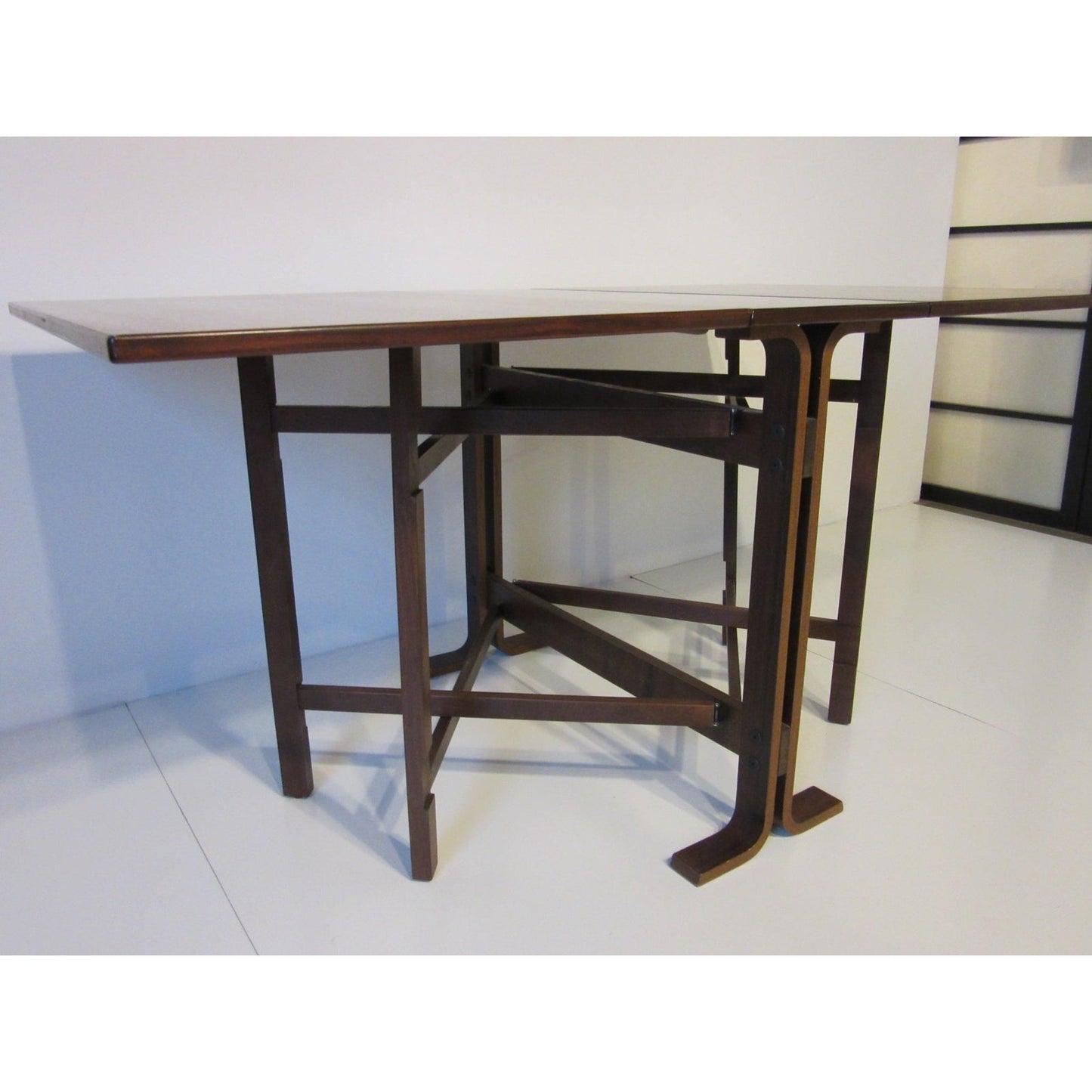 REFINISHED Brazilian Rosewood Gate-leg Drop Leaf Table by S. Ressell, made in Norway, perfect - Mid Century Modern Toronto