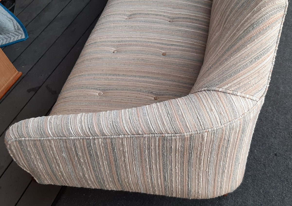 Vintage Mid-Century Modern Sofa with REFINISHED wooden frame 7ft Gondola style, SUPER SALE - Mid Century Modern Toronto