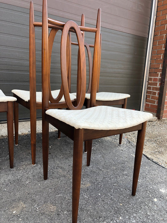 ON HOLD***  6 Mid Century Modern Teak Chairs RESTORED will be REUPHOLSTERED, perfect, $249 per chair - Mid Century Modern Toronto