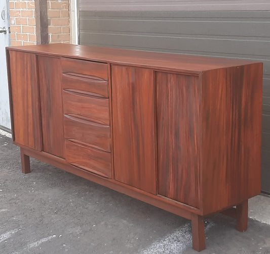 REFINISHED MCM Solid Wood Credenza Sideboard 81.5" - Mid Century Modern Toronto