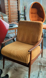 Set of 2 REFINISHED MCM Solid Wood Lounge Armchairs, like new - Mid Century Modern Toronto 2