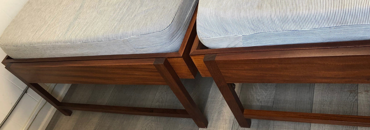 RESTORED MCM Teak 2 single beds/ trundle bed/daybed with a blanket box, PERFECT - Mid Century Modern Toronto