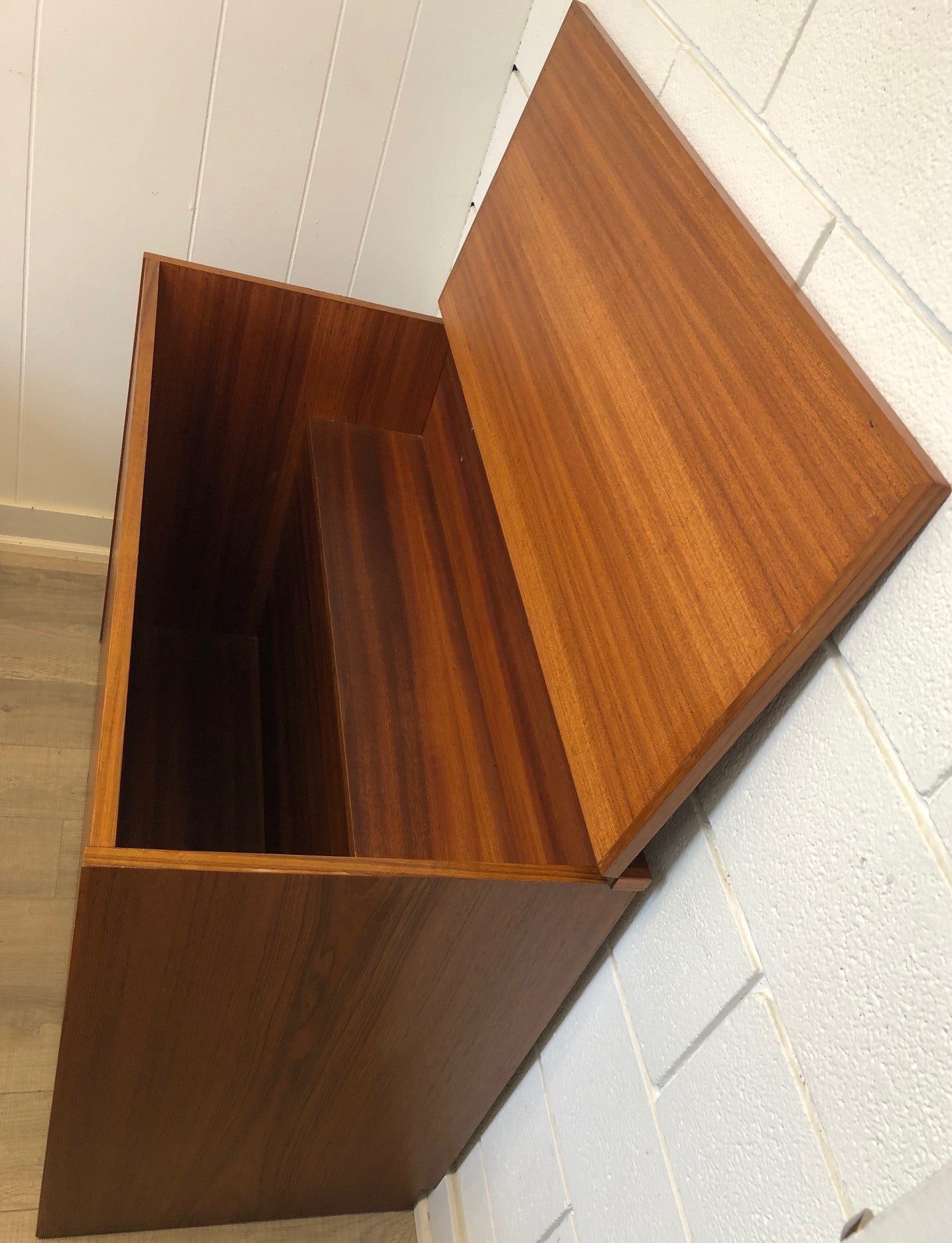 RESTORED MCM Teak 2 single beds/ trundle bed/daybed with a blanket box, PERFECT - Mid Century Modern Toronto